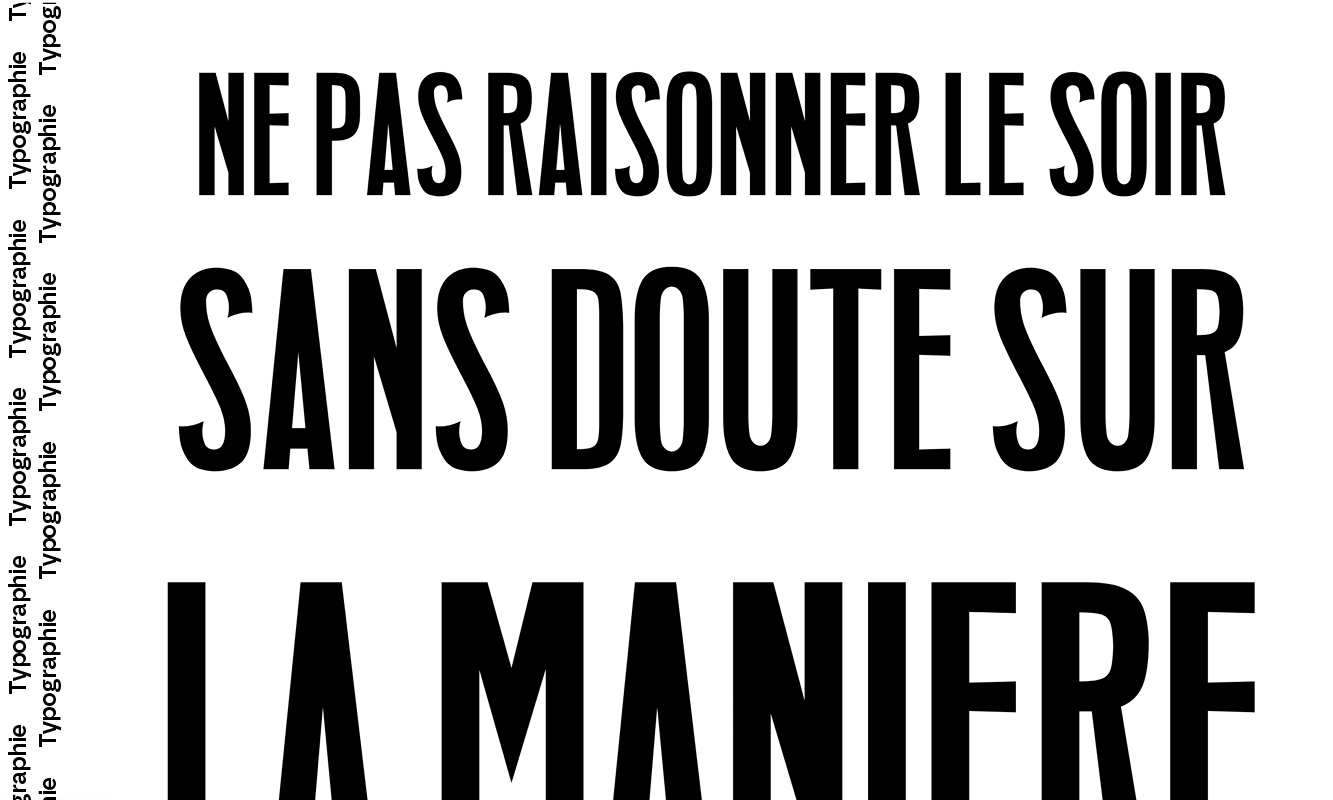 Projet typographique
